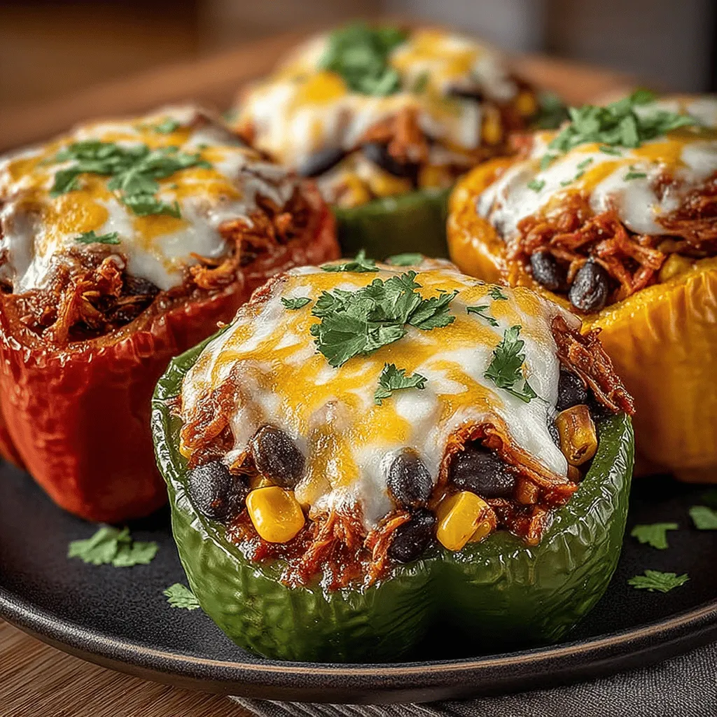 In the realm of comfort food, few dishes bring together flavor, nutrition, and eye-catching presentation quite like Cheesy BBQ Chicken Stuffed Peppers. This delightful recipe marries the smoky sweetness of barbecue sauce with the hearty goodness of chicken, black beans, and cheese, all nestled within vibrant bell peppers. These stuffed peppers are not just a feast for the palate; they are also a feast for the eyes, making them an ideal centerpiece for both weeknight dinners and festive gatherings.