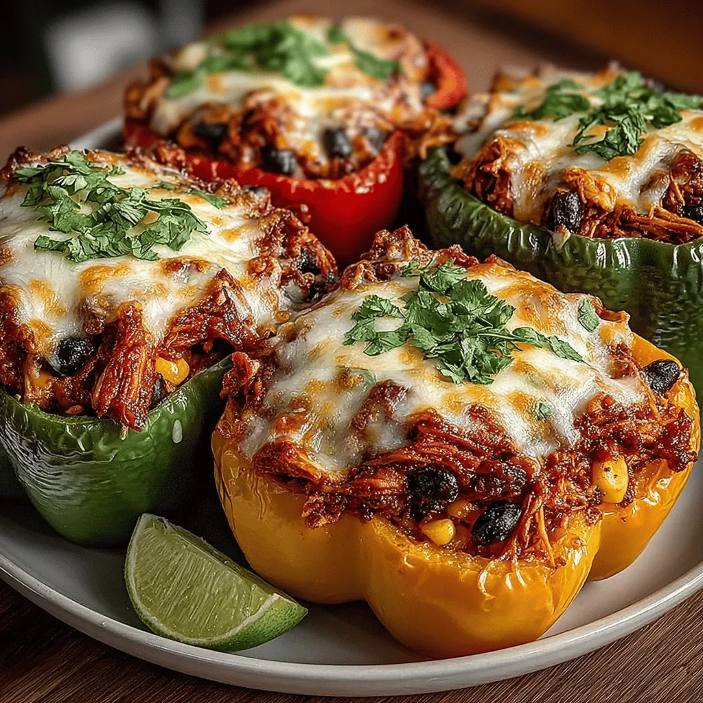 In the realm of comfort food, few dishes bring together flavor, nutrition, and eye-catching presentation quite like Cheesy BBQ Chicken Stuffed Peppers. This delightful recipe marries the smoky sweetness of barbecue sauce with the hearty goodness of chicken, black beans, and cheese, all nestled within vibrant bell peppers. These stuffed peppers are not just a feast for the palate; they are also a feast for the eyes, making them an ideal centerpiece for both weeknight dinners and festive gatherings.