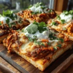 Smoky Pulled BBQ Chicken Flatbreads are a culinary delight that combines the rich flavors of smoky, tender chicken with the satisfying crunch of fresh toppings, all nestled in a warm, fluffy flatbread. This dish is perfect for various occasions, whether you're hosting a casual gathering, looking for an easy weeknight meal, or wanting a fun family dinner that everyone can customize to their tastes. The beauty of Smoky Pulled BBQ Chicken Flatbreads lies in their versatility; they can be as simple or as elaborate as you wish, making them a fantastic choice for both novice cooks and seasoned chefs alike.