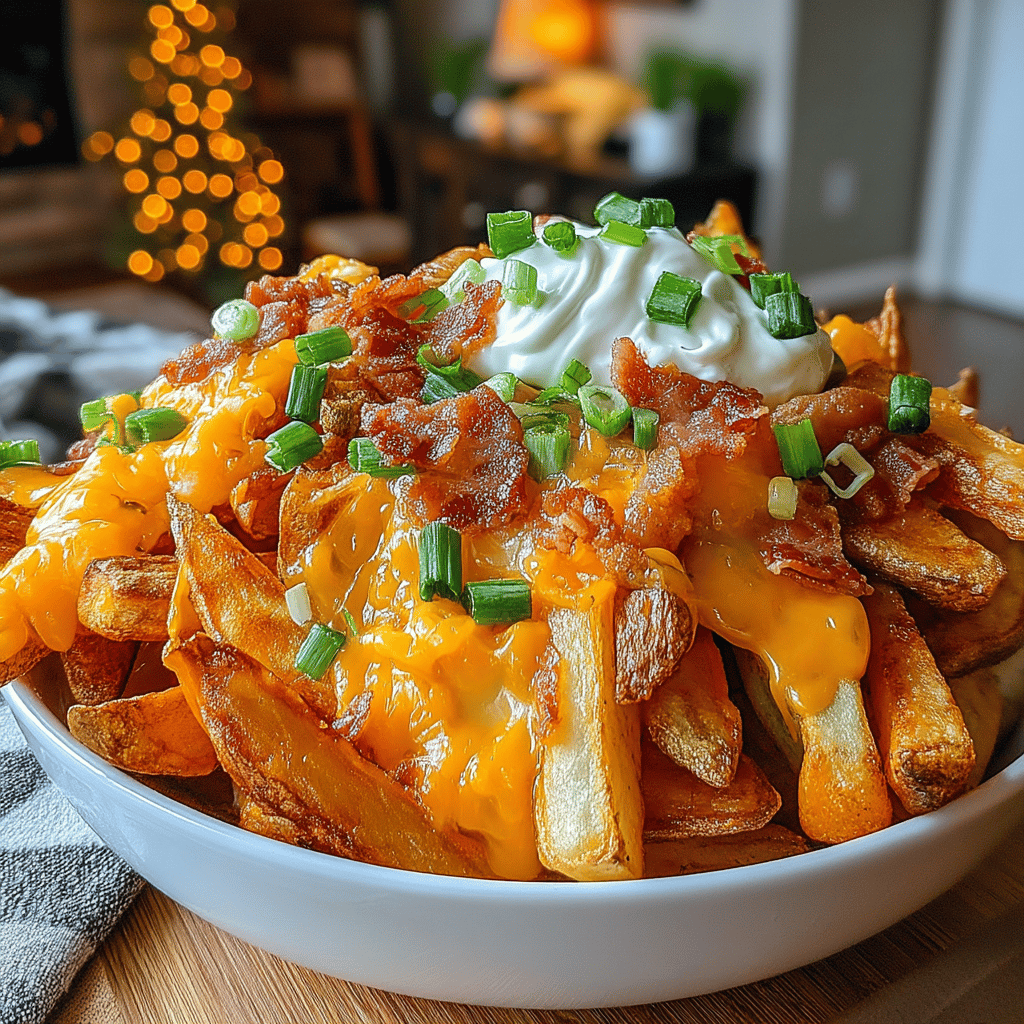 Get ready to elevate your game day snacking experience with these Super Crispy Air Fryer Loaded Game Day Fries! Whether you're cheering for your favorite team or hosting a casual get-together with friends, these fries are the ultimate crowd-pleaser. Crisped to perfection in the air fryer, they're not only delicious but also a healthier option compared to traditional frying methods.